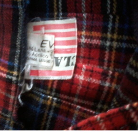 Vintage Red Tartan Plaid Kilt Skirt - Picture 5 of 5